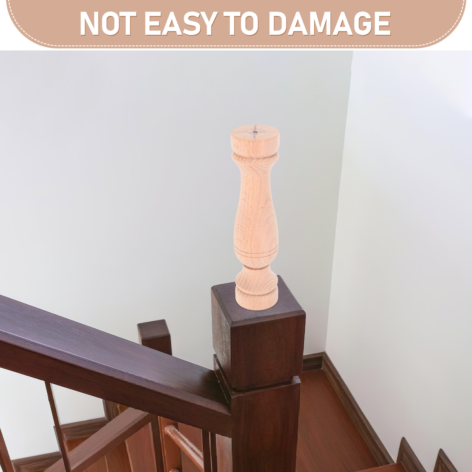 Dekorative Baluster aus massivem Holz, römisches Säulen-Design für Treppenhaus, Innengeländer, DIY-Möbel, Dekorationsteile, Treppenspindeln
