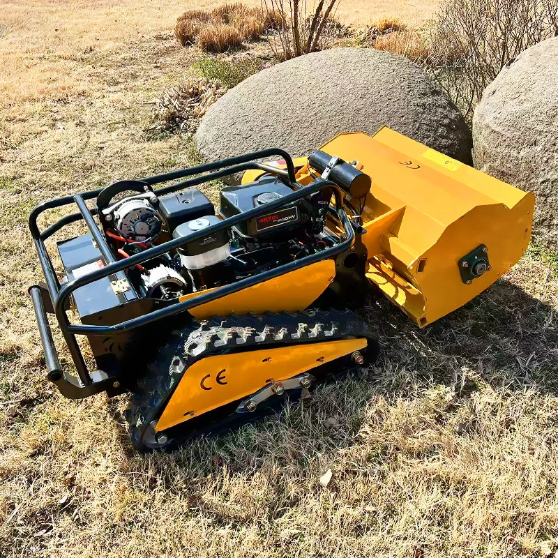 Maßgeschneiderter ferngesteuerter Rasenmäherroboter für jedes Gelände mit Nullwendigkeit und Viertakt-Euro-V-Emissionsstandard