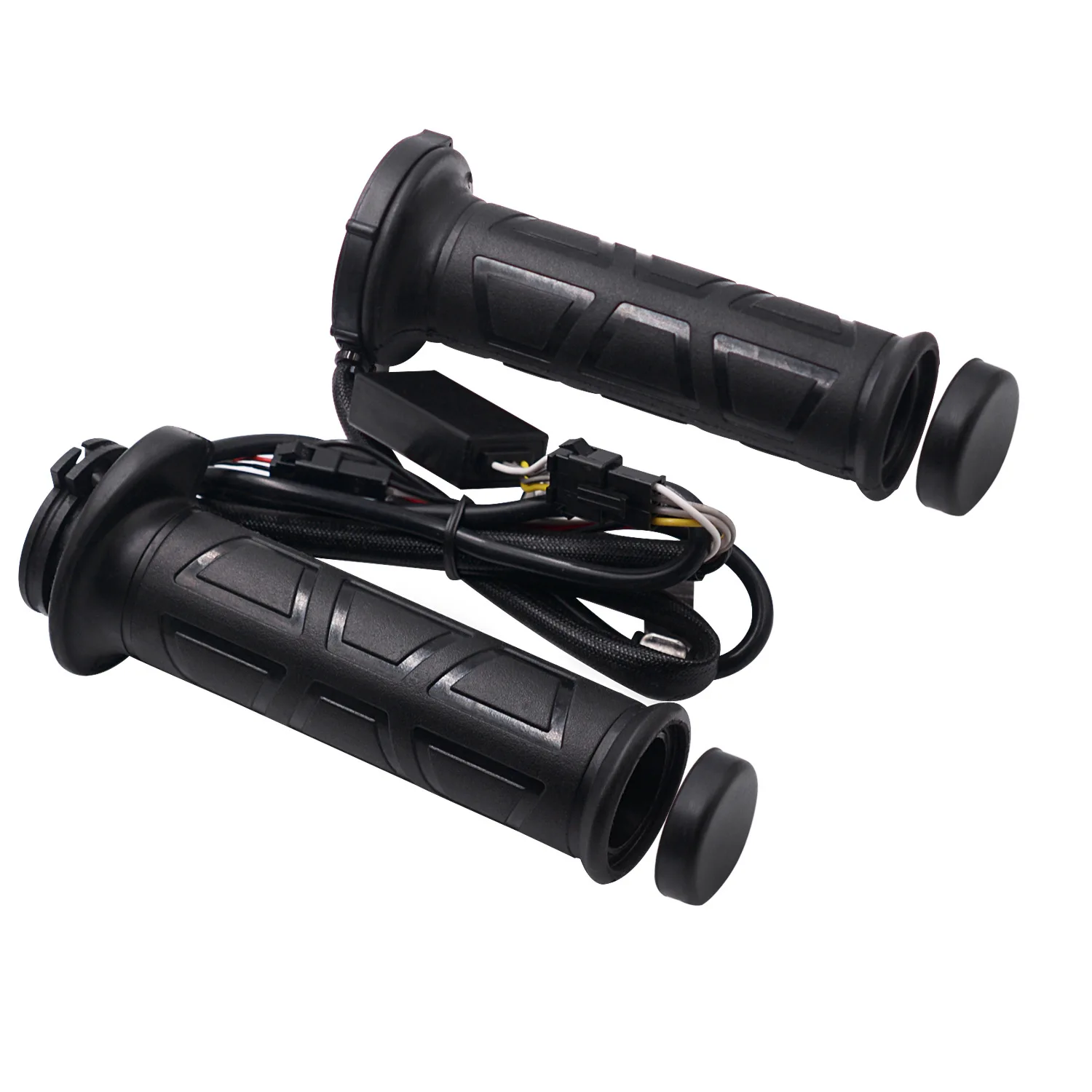 Empuñaduras calefactables para motocicleta, ATV, Scooter, manguitos más cálidos para manillar con interruptor para controlar la temperatura para manillar de 22mm, invierno