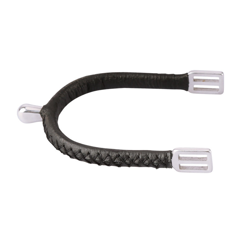 Reitsport sporn mit Sporn band beim Überziehen der Pferde mit runder Form Reitspuren8110067