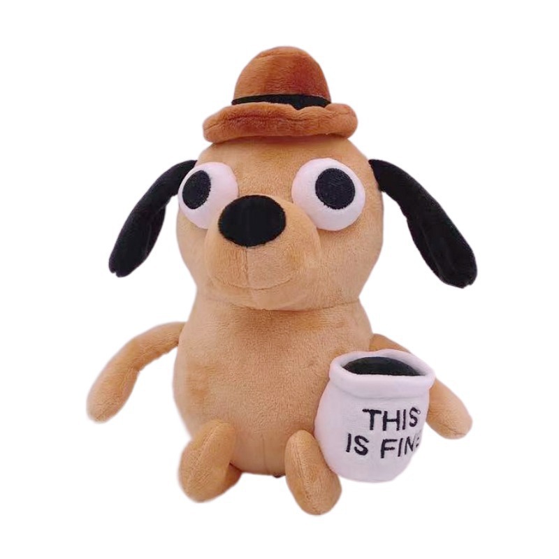 25cm este é fino meme café cão brinquedo de pelúcia macio boneca de pelúcia animais crianças brinquedo presente para crianças menino aniversário