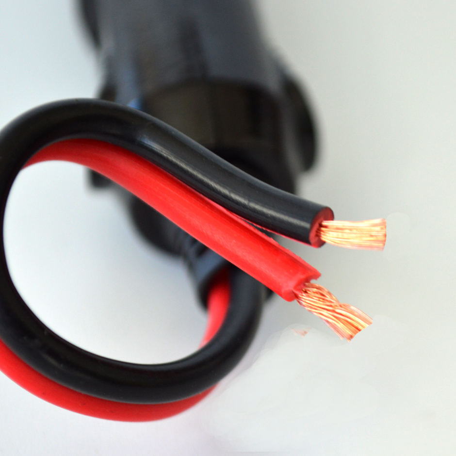 Auto-Zigarettenanzünder-Stecker, 12 V oder 24 V, männlicher Kopf mit Kontrollleuchte, elektrischer Zigarettenanzünder-Stecker für Fahrzeuge, Ladegerät-Adapter