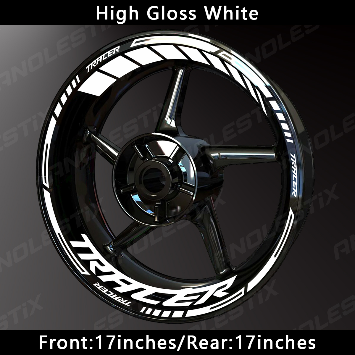 AnoleStix светоотражающая наклейка на колесо мотоцикла, наклейка на ступицу, обод, полосатая лента для YAMAHA TRACER 7 TRACER 9 TRACER 7GT TRACER 9GT