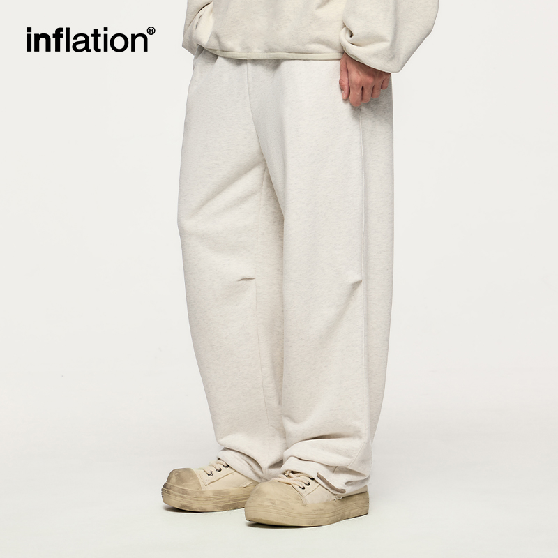 INFLATION Premium Cozy Sweatpant Unisex 365gsm Minimalist Straight Leg Lounge Track Pants