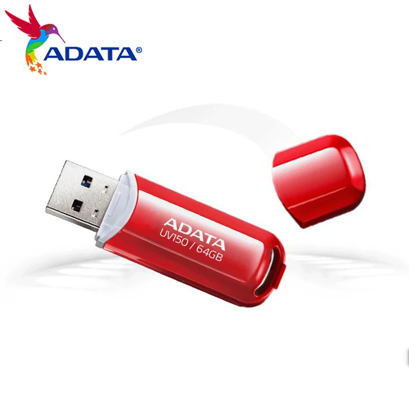 100% Original ADATA UV150 USB Flash Drive 32GB 64GB 128GB 256GB USB 3.2 High Speed Pendrive Mini U Stick USB Memory Stick