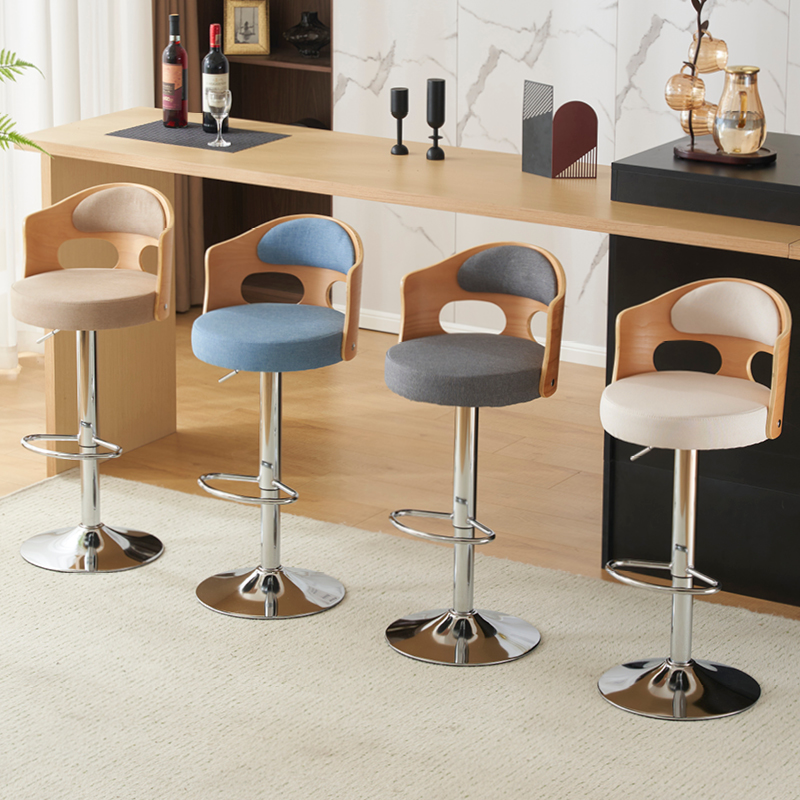 Minimalistische Gaming-Barstühle, Restauranthöhe, nordische Vanity-Barstühle, Wohnzimmer, ästhetische weiße Metall-Sillas, Wohnmöbel