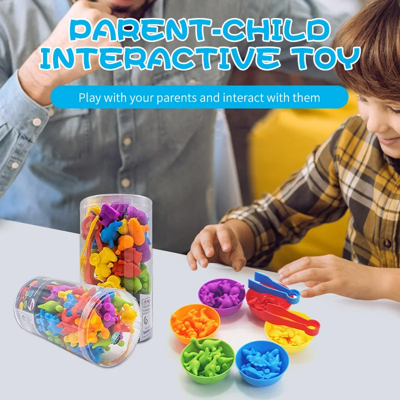 Regenbogen Zählen Tier Verkehrs Auto Frühe Bildung Spielzeug Tier Erkenntnis Montessori Mathematik Lehre Unterstützte Kindergarten Spiele