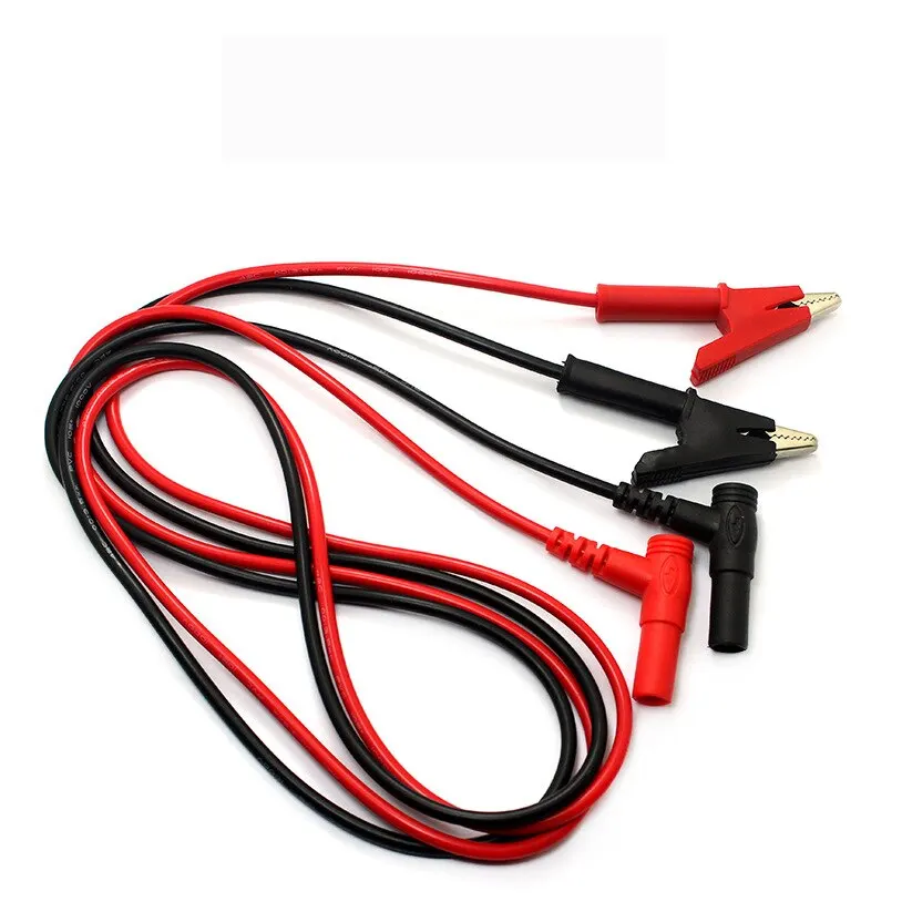 Confezione da 2 pezzi multimetro multifunzione penna cavo Clip a coccodrillo Clip di prova condensatore Clip accessori Set penna multimetro multimetro