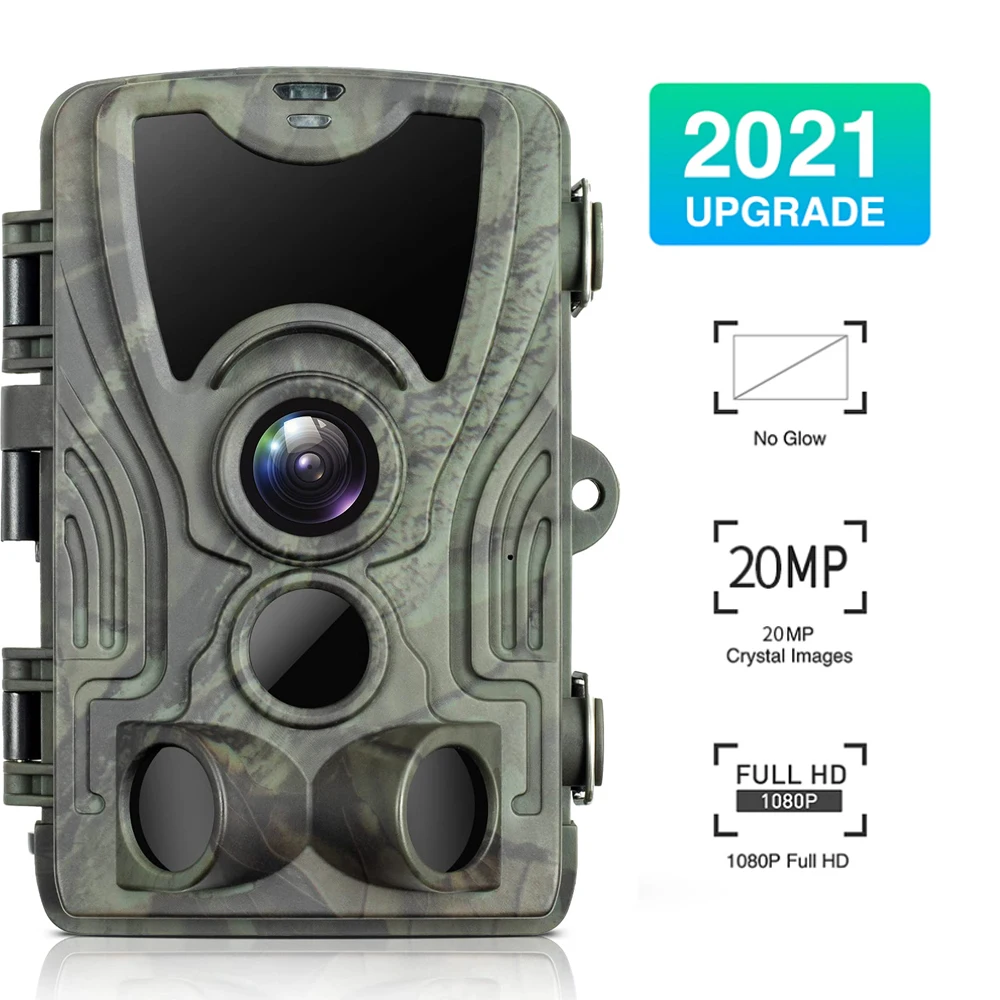 Cámara de rastreo de vida salvaje para caza, dispositivo con visión nocturna, disparador activado por movimiento, modelo HC801A