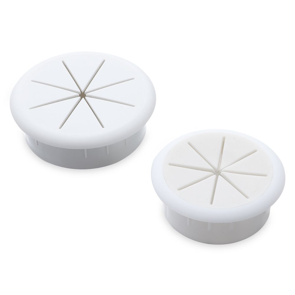 Kabellochabdeckung, Kabeldüllen, Schreibtisch-Draht-Organizer für Büromöbel, Kabel vorbei, acht Blütenblätter, Einfädelbox-Abdeckung