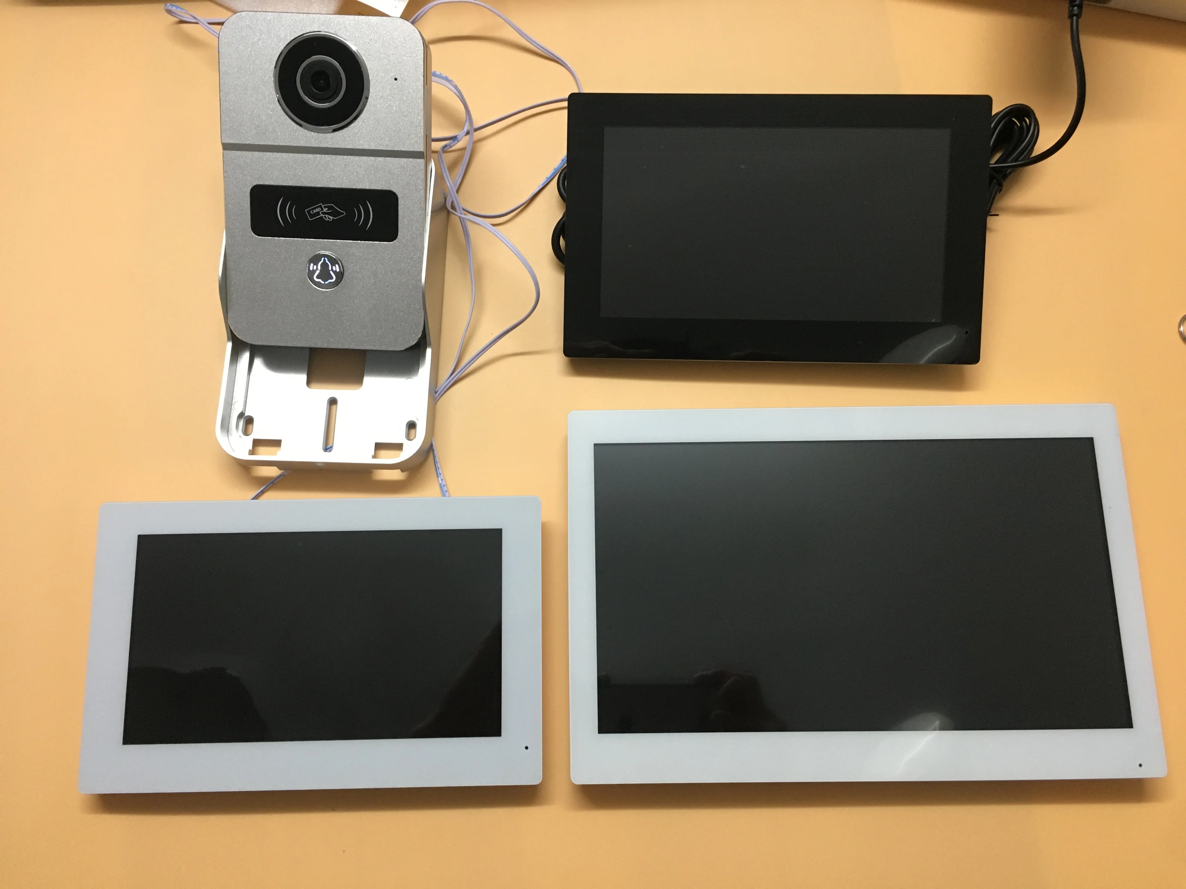 1080P 7/10 inch touchscreen wifi 2-draads videodeurbel, Tuya Home Video-intercom 32G-kaart Rceord Kit Bewegingsdetectie ID Unlcok