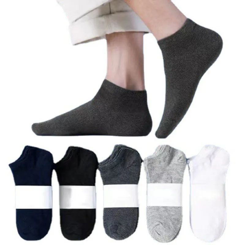Calcetines náuticos para hombre y mujer, medias transpirables de uso general, color blanco y negro, 10 pares