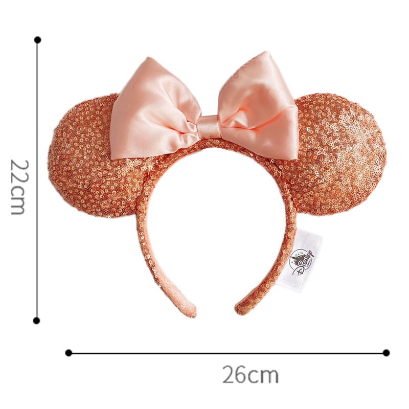 2023 disney mickey mouse orelha bandana parque de diversões cabelo hoop escala de peixe lantejoulas malha festa headwear menina brinquedo aniversário