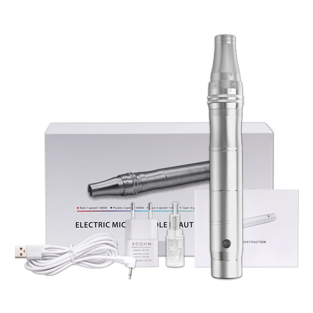 Derma ปากกา Profesional Dermapen Electri Microneedling เครื่องไร้สาย DermaPen MTS Mesoscooter Dermapen Mesotherapy Micro เข็ม