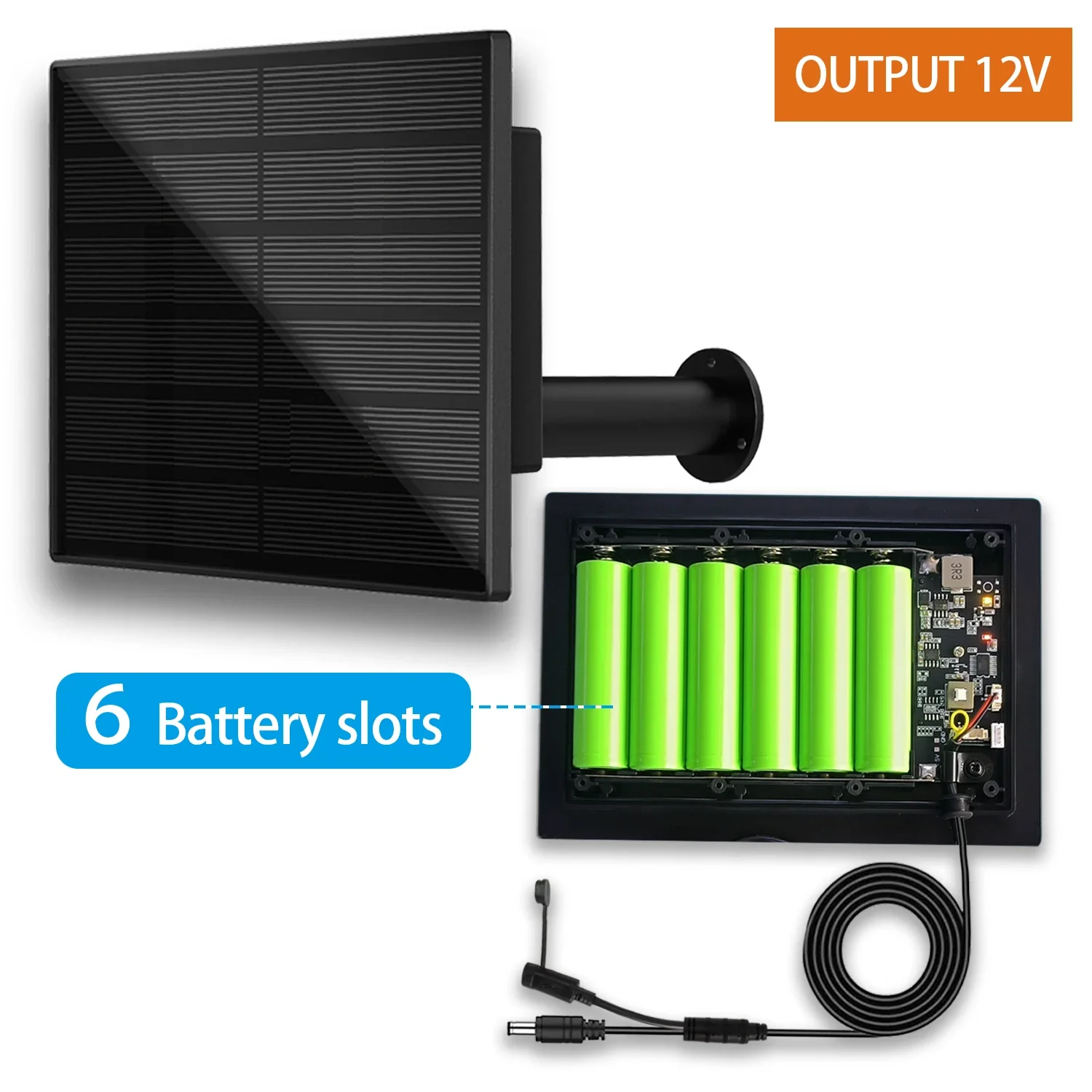4W Solar Panel Waterproof Micro Output 12V Solar Cells Charge Install 18650 Battery Outdoor For Leds IP Camera  4G Rouer WIFI