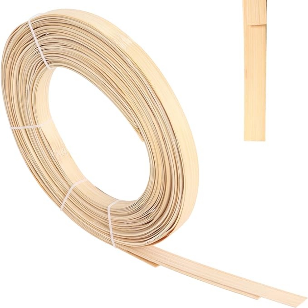 10 metrów płaski rdzeń bambusowy 5 mm/8 mm/10 mm naturalny pasek bambusowy do naprawy krzeseł kosz tkactwo robienie mat van