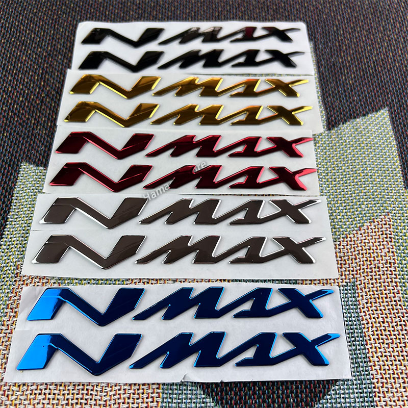 Adesivos 3d para motocicleta, emblema, logotipo, decalques, aplique à prova d'água para yamaha nmax n max N-MAX 155 250 400 125