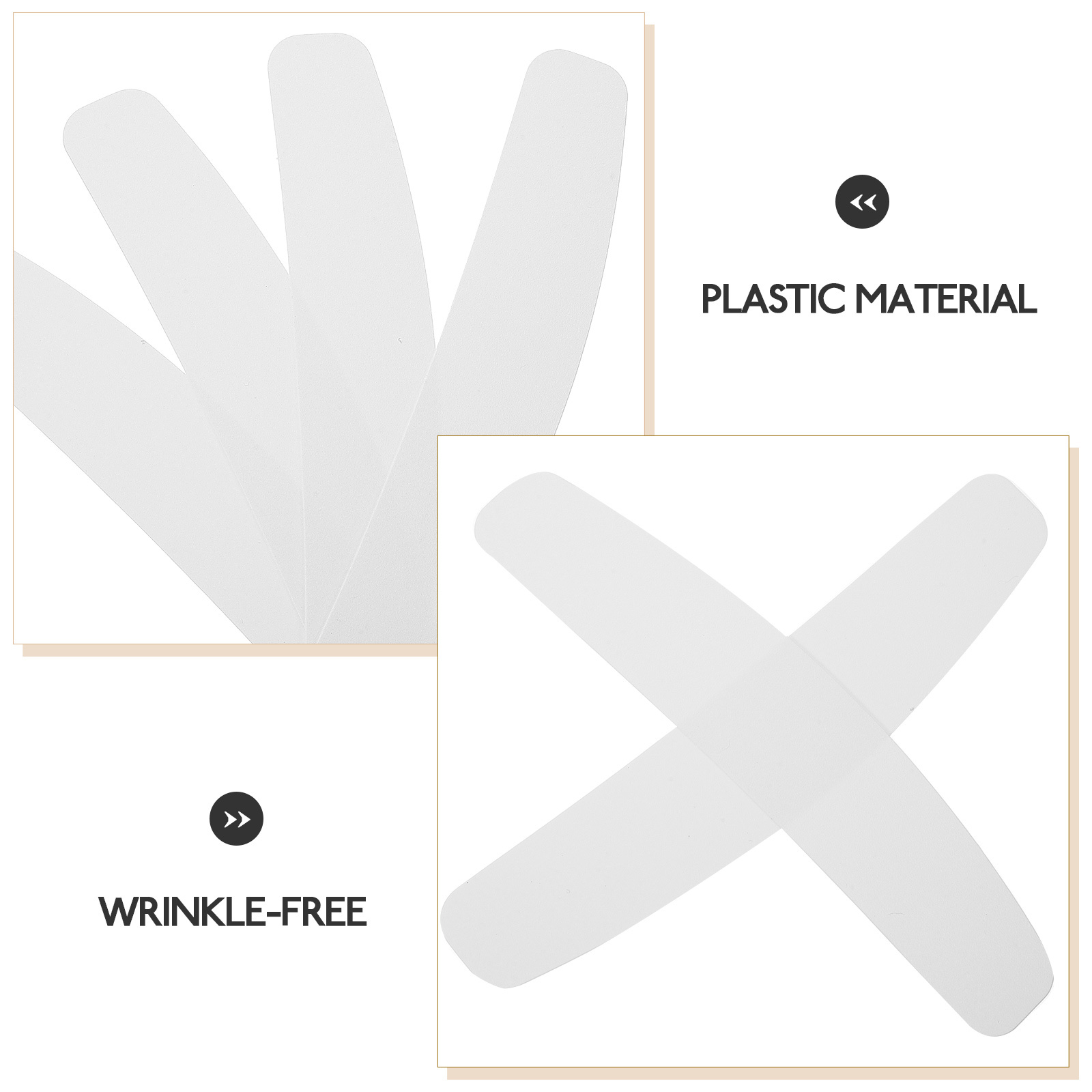 10Pcs Shirt Collar Stays for Men Bend Resistant Adhesive Suit Collar Holders Formal Shirt Accessories Suit Adhesive Stays