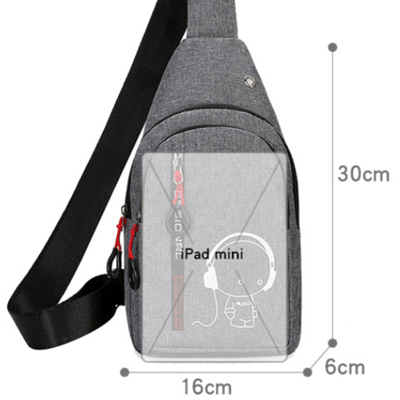Bolsa crossbody masculina e feminina esportes ao ar livre correndo saco que brilha no escuro casual bolsa de peito masculina e feminina