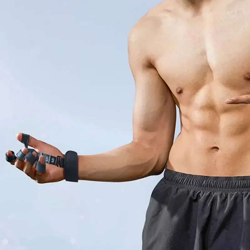 Nouvel entraîneur de doigts en Silicone, civière de poignet à 5 doigts, récupération de force des doigts, entraîneur de Flexion et d'extension de veines