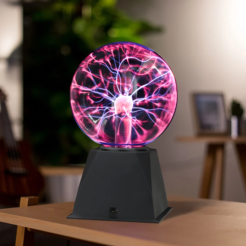 4/5/6/8 zoll EU Stecker Magie Plasma Ball Lampe LED Nachtlicht Atmosphäre Touch Glas plasma Licht Weihnachten Party Decor Beleuchtung