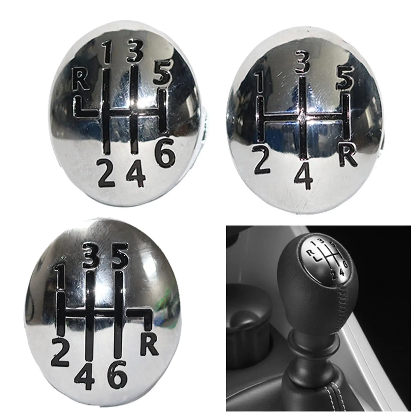 5/ 6 Tốc Độ Xe Bằng Tay Bảo Vệ Cần Số Nút Dính Lever Ốp Nắp Thay Thế Cho Renault Clio Twingo Danh Lam Thắng Cảnh Megane thứ Hai Năm 1996-2011