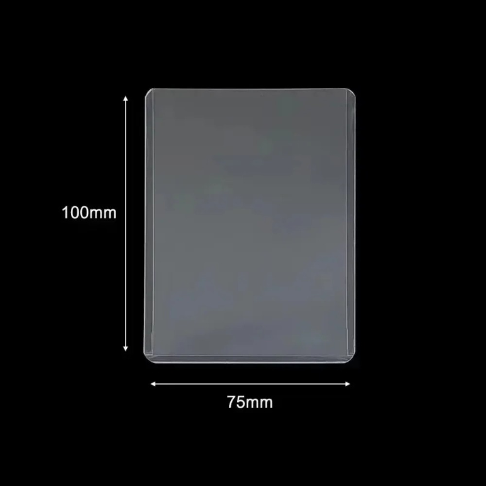 Funda transparente para tarjetas Kpop coreanas, con película protectora, tarjetero transparente, fundas para tarjetas de juego de fotos de ídolo, 35PT, 1-50 Uds.