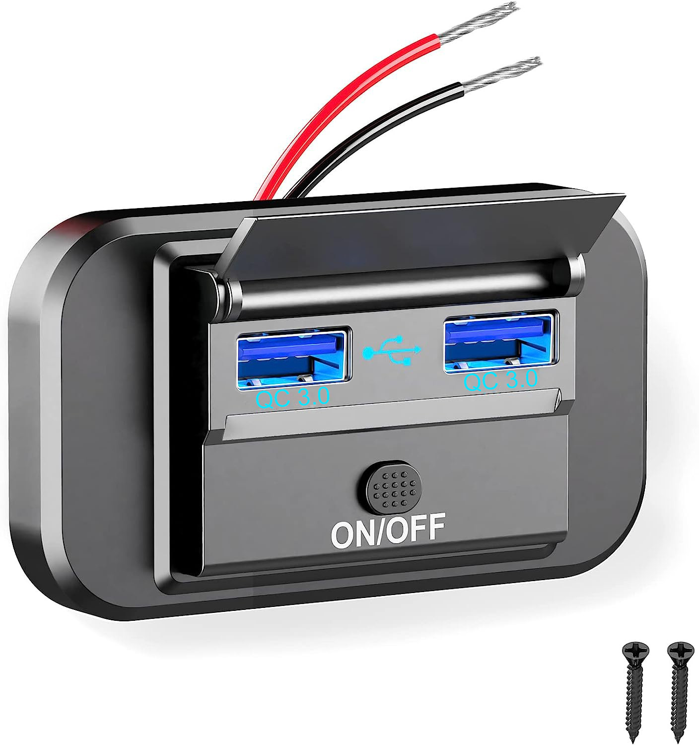 1PCS Multifunktions Schnelle Dual USB Ladegerät Für Vw T5 T6Campervan Caravan Wohnmobil Steckdose Adapter Caravan Zubehör