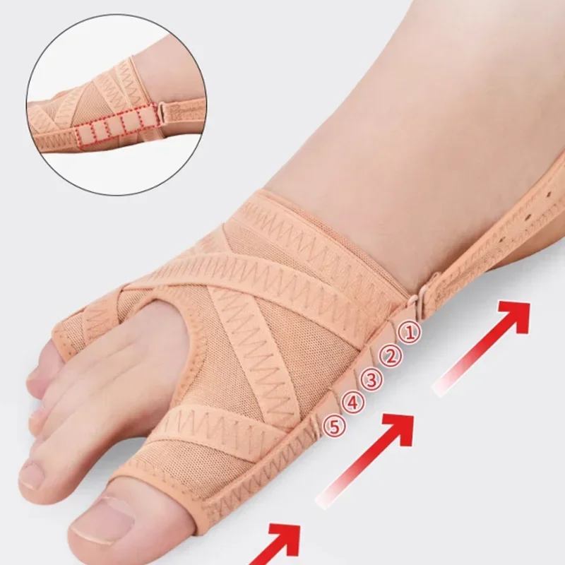 Fabric Bunion Corrector Breathable Adjustable Hallux Valgus Sleeve Spacer Separator Toe Corrector Sports Bunion Socks Running