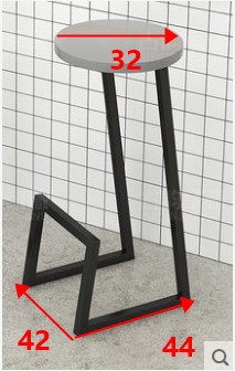 Taburete de Bar de Metal nórdico, silla de Bar de madera para el hogar, asiento redondo de madera, taburete creativo de hierro, taburete alto para cajero
