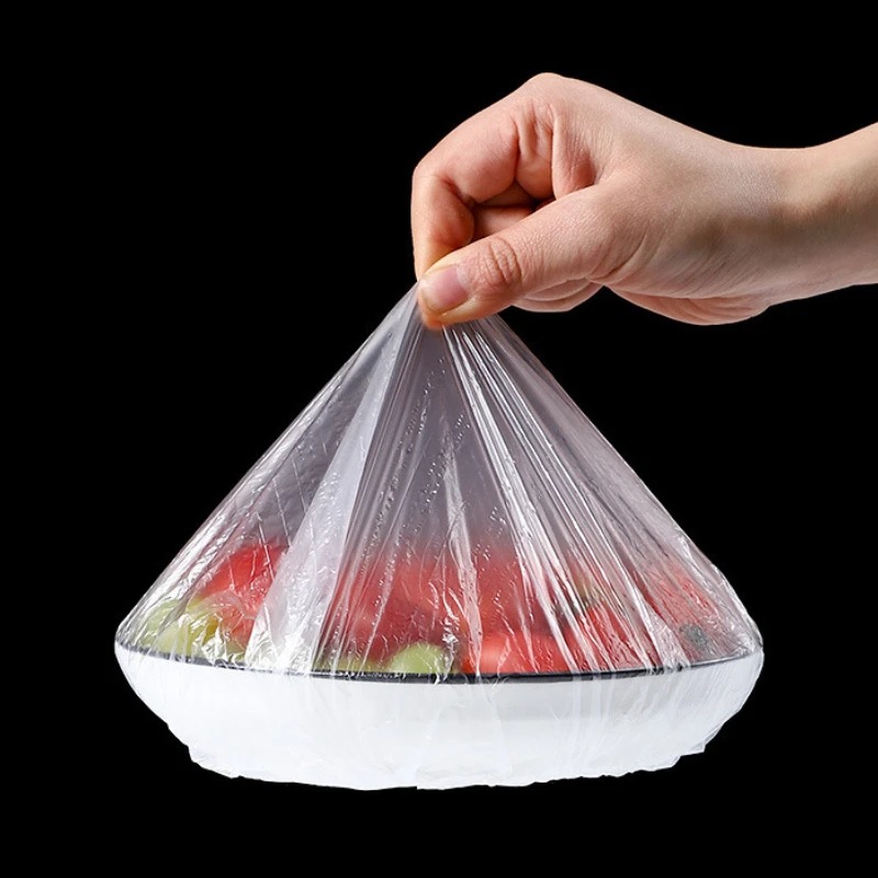 Wegwerpvoedselafdekking Saran Wrap Darmafdekking Food Grade Vershoudbare plastic zak Keukenopslagaccessoires