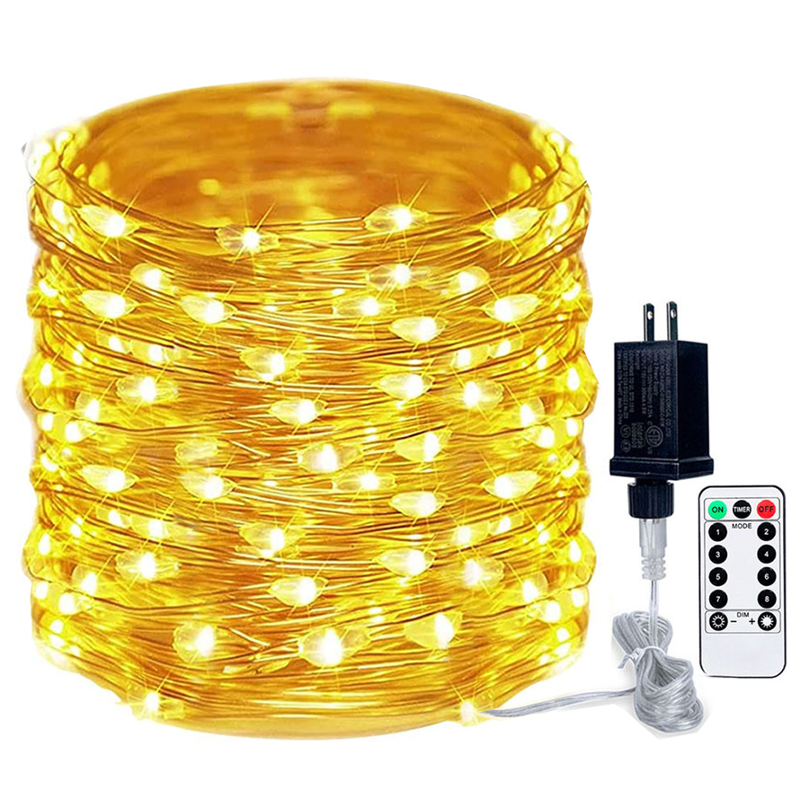 200 m 2000 LED Silber Draht Lichterkette Wasserdicht Stecker In Weihnachtsbaum Hängen Girlande Licht Outdoor Weihnachten String Licht