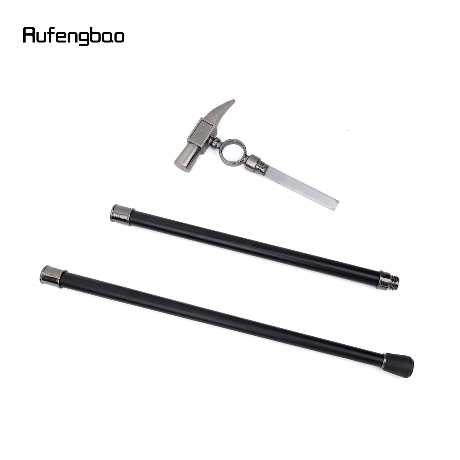 Bastón de martillo grande con placa oculta, bastón de moda de autodefensa, Cosplay de Halloween, bastón de vampiro de 93cm