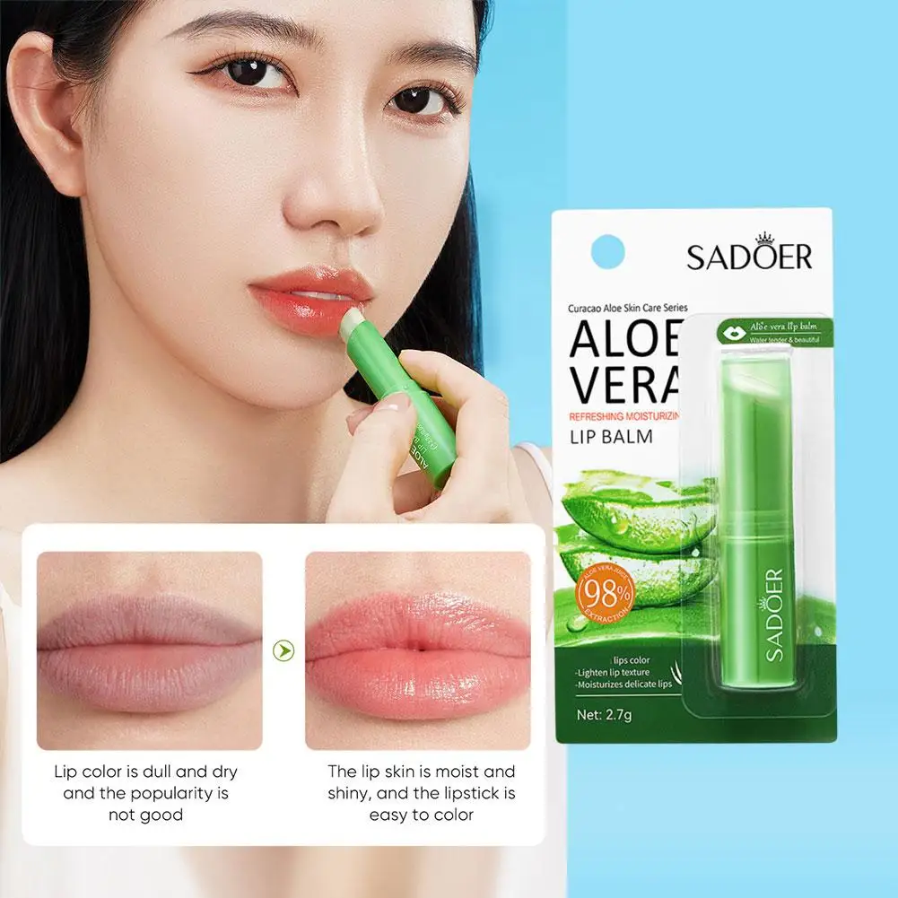 비타민 C 알로에 코코넛 립밤, 보습, 갈라짐 방지, 보습, 수분 공급, 영양 립스틱, 입술 스킨 케어 제품