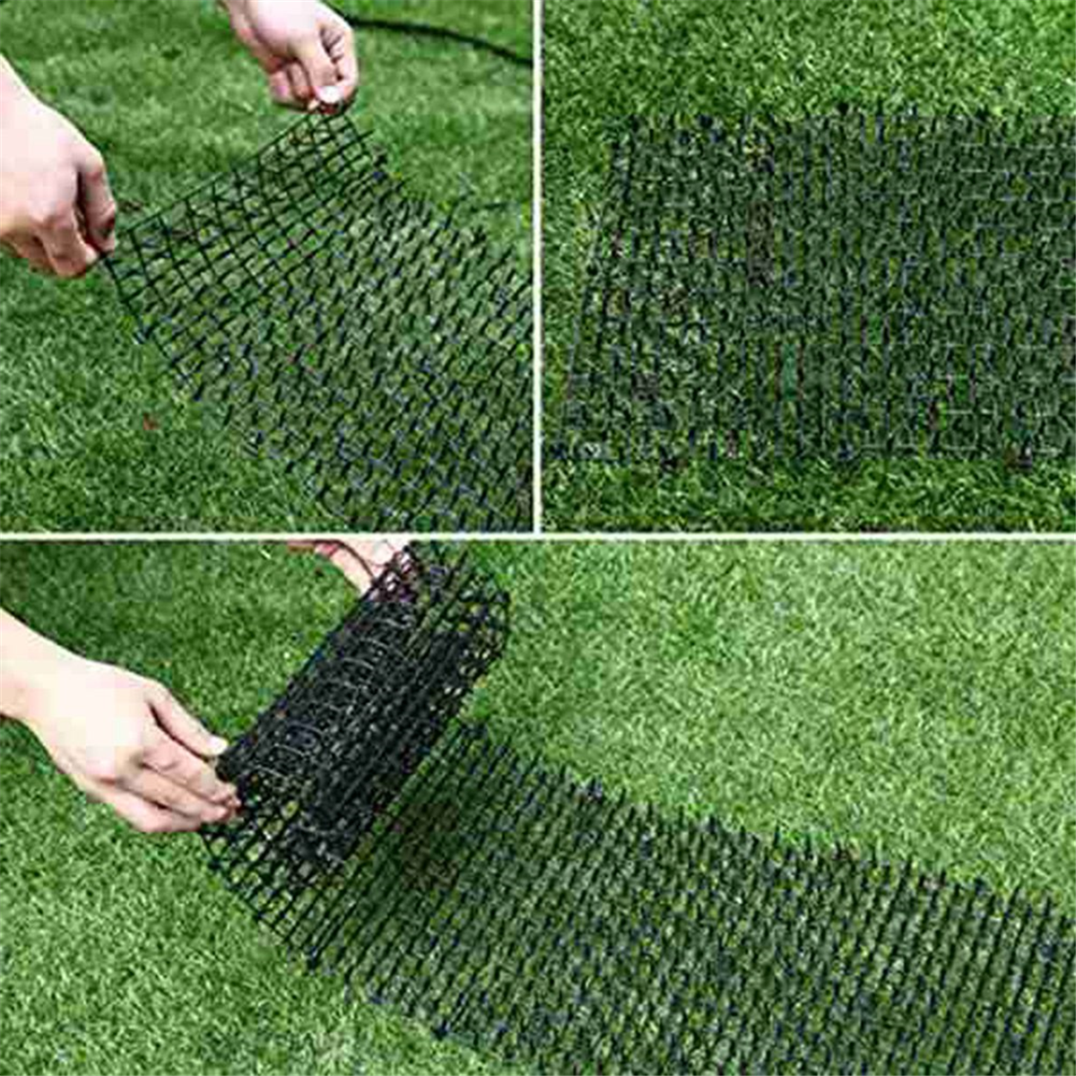 BABQ แมวสุนัขเสื่อ Spikes,แมวสุนัขสัตว์ Spikes Repellent Deterrent MAT, แมวในร่มกลางแจ้งสําหรับ Garden,150x30 ซม.
