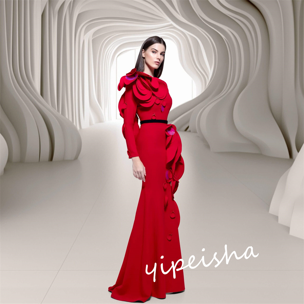 Customized   s Flower Quinceanera Mermaid O-Neck Bespoke Occasion  Floor Length