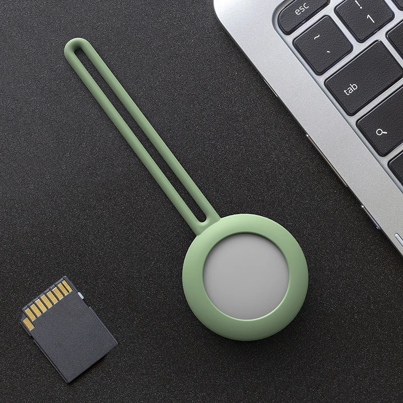 Für Airtags Tracking Gerät Abdeckung Keychain Flüssigkeit Silikon Keychain für Apple Air Tag Fall Anti-Verlust Hund Tracker Locator airtag