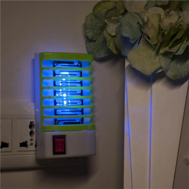 Hot Mini Mosquito Killer Lamps LED Socket Electric Insect Mosquito Repeller Household Socket Zapper Night Lamp