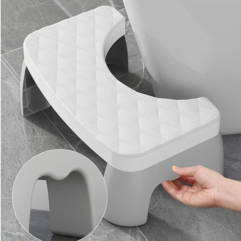1 x dicker, rutschfester Toilettenhocker – ergonomischer Hockfußhocker für Badezimmer, Hock-Töpfchen für Erwachsene ​