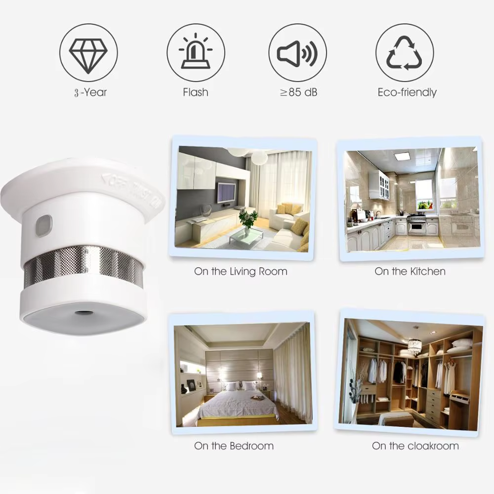 HEIMAN Zigbee Smoke Detector Smart Home system 2.4GHz High sensitivity Safety Prevention  Sensor
