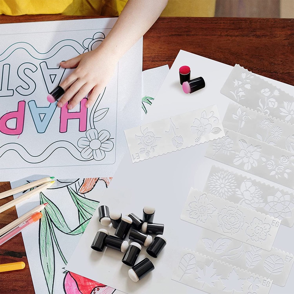 10 個のスポンジ絵画スポンジ工芸品をペイントするためのスポンジ着色スポンジ水彩