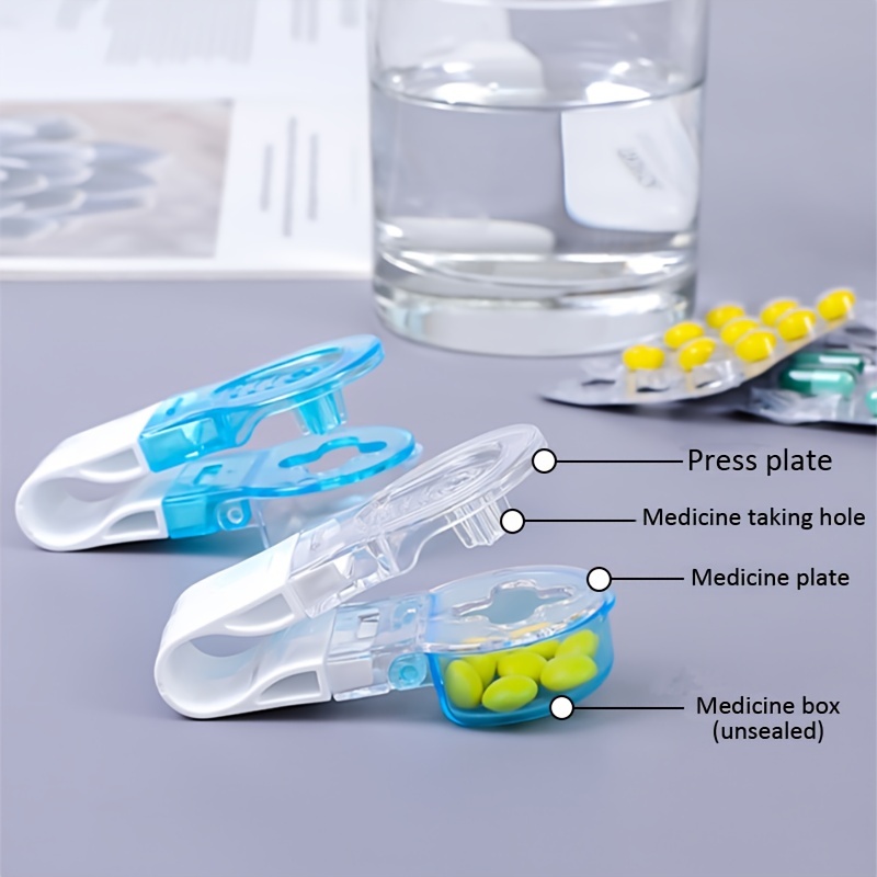 1 PC แบบพกพา Pill Taker Remover กล่องยา Gadgets ในครัวเรือน,แท็บเล็ต,ยาจองเครื่องมือออกแบบใหม่ Pill Dispenser