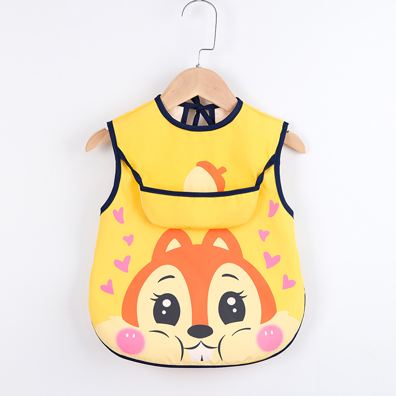 Áo Yếm Cho Bé Bé Muỗng Chống Nước Dài Tay Nghệ Thuật Smok Yếm Ăn Tạp Dề Phù Hợp Với 0-6 Tuổi dropshipping