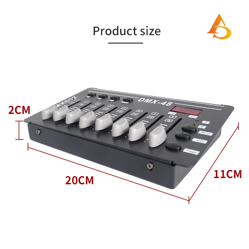 Mini LED Stage Light Console, Controlador DMX, Par Light, DJ, Cabeças Movendo, Disco, Efeito de Iluminação, Console