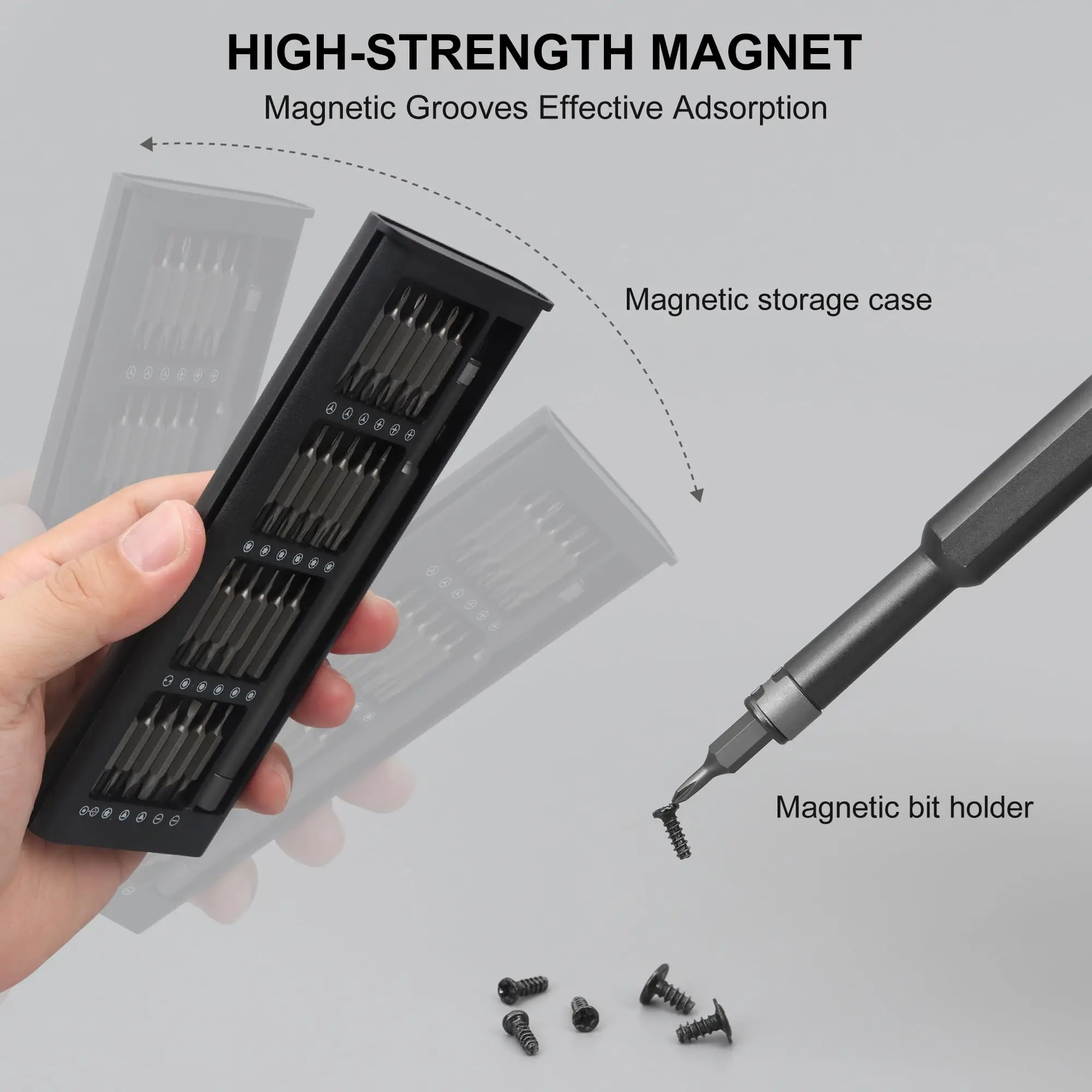 49-in-1-Magnetschraubendreher-Set, Präzisions-Schraubendreher-Set, elektronisches Reparatur-Werkzeug-Set für Laptop, iPhone, Computer, PS5, Xbox, MacBook