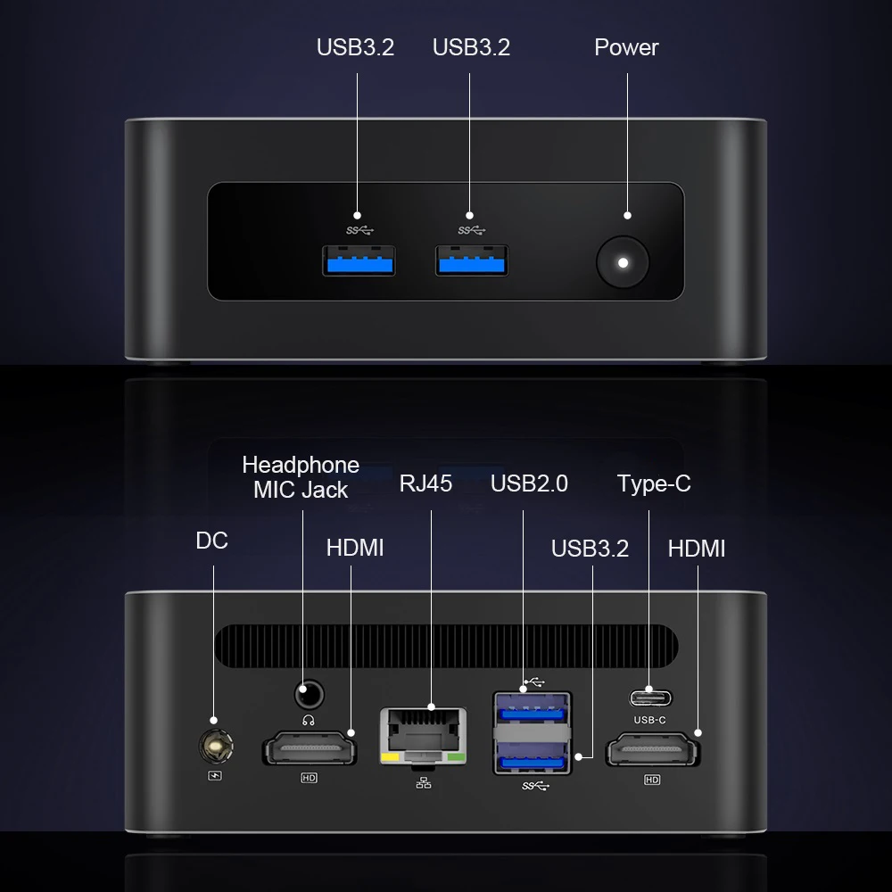 MLLSE G5 Mini PC Intel i5-1340P Windows 11 Pro Intel 12th DDR4 16GB RAM 512GB SSD WiFi 6 BT5.2 Computer da gioco desktop Mini Pc