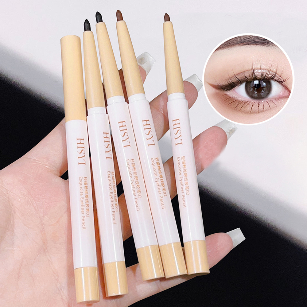Light Sketch Gel Eyeliner Pencil - Waterproof, Long-Wearing, Smudge-Proof, Natural and Thin Eyeliner Pencil