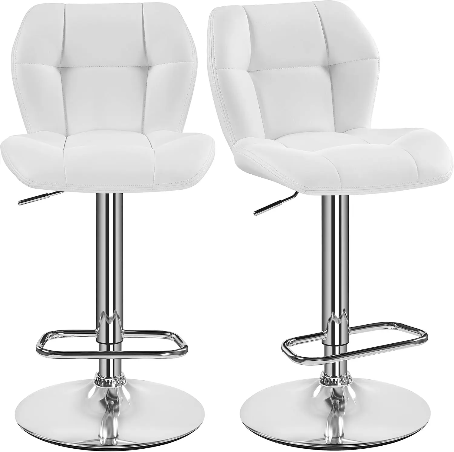 Yaheetech Juego de 2 Taburete de Bar Taburete de Altura Ajustable