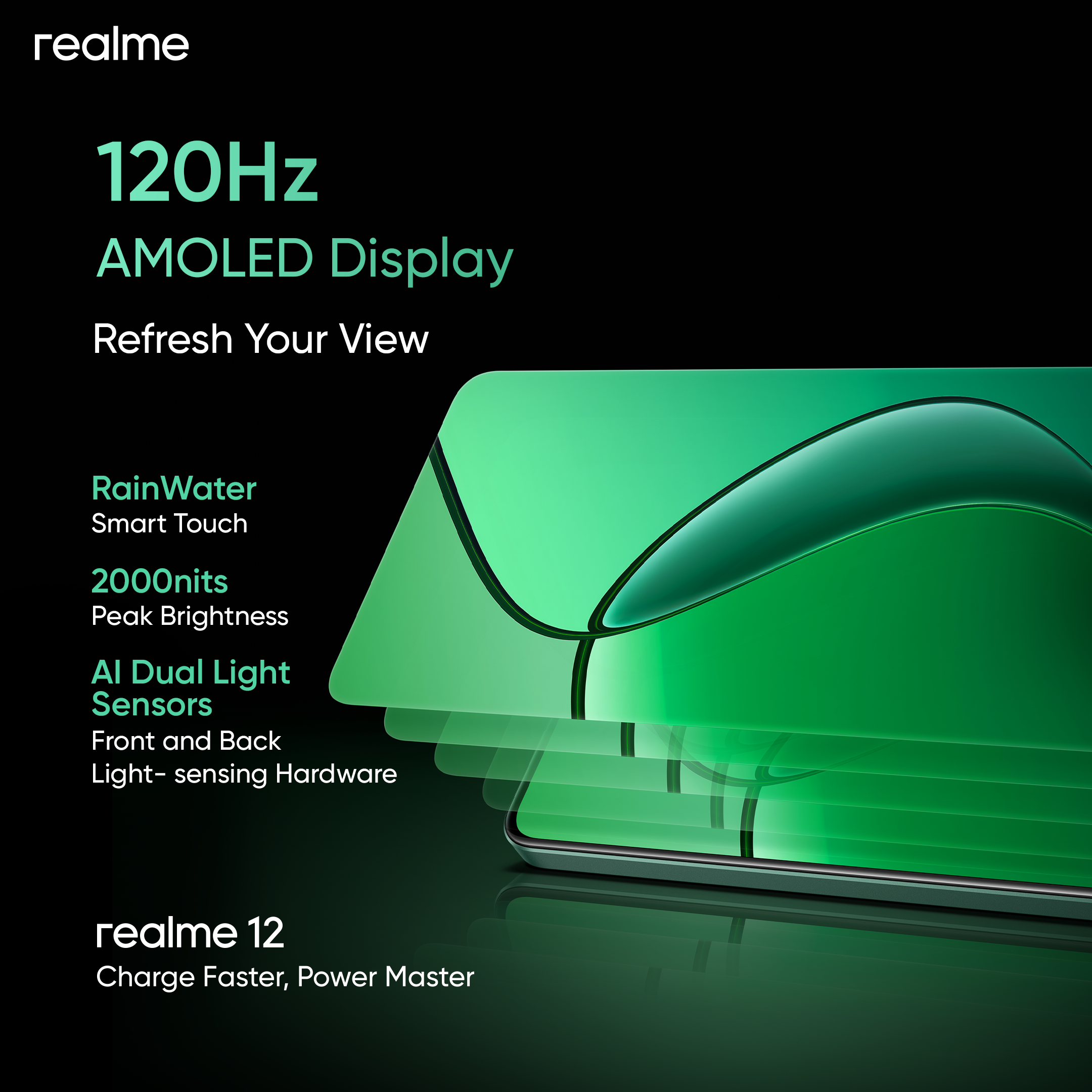 [Мировая премьера] realme 12 4G Смартфон Камера Sony LYT-600 с OIS 50Мп Процессор Snapdragon 685 Плавный AMOLED дисплей 120 Гц 6,67 дюйма Зарядка 67 Вт  SUPERVOOC NFC Русская версия