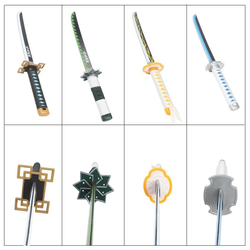デーモンスレイヤー刀コスプレ武器日本アニメ鬼滅の刃 60 センチメートルおもちゃの剣善逸杏寿郎炭治郎